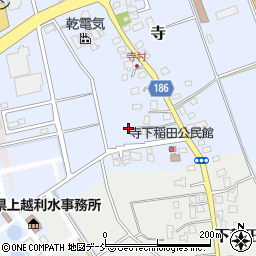 新潟県上越市寺周辺の地図