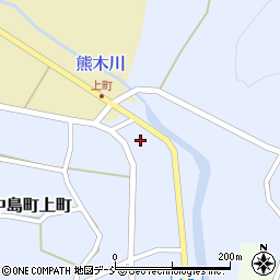 石川県七尾市中島町上町甲周辺の地図