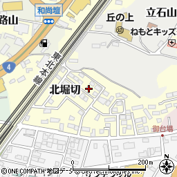 福島県白河市北堀切119周辺の地図