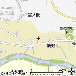 福島県いわき市小川町高萩鹿野周辺の地図