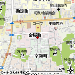 福島県白河市金屋町77-2周辺の地図