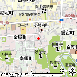 福島県白河市金屋町94周辺の地図