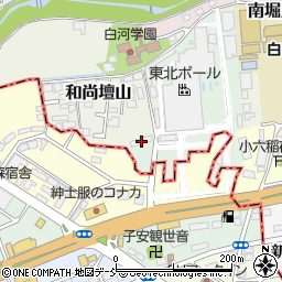 福島県白河市和尚壇山2-155周辺の地図