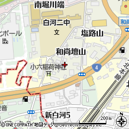 福島県白河市和尚壇山4-48周辺の地図
