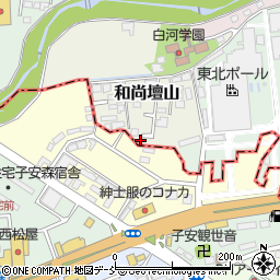 福島県白河市和尚壇山2-193周辺の地図