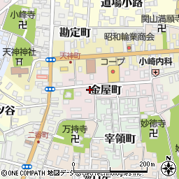 福島県白河市金屋町67周辺の地図