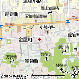 福島県白河市金屋町90周辺の地図