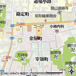 福島県白河市金屋町77周辺の地図
