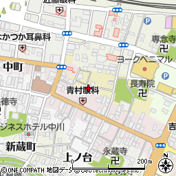福島県白河市本町北裏16周辺の地図