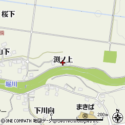 福島県西白河郡西郷村小田倉渕ノ上周辺の地図