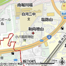 福島県白河市和尚壇山4-24周辺の地図