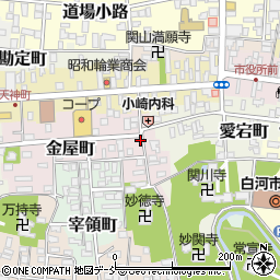 福島県白河市金屋町95周辺の地図