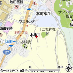 新潟県十日町市本町周辺の地図