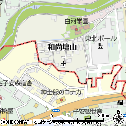 福島県白河市和尚壇山2-190周辺の地図