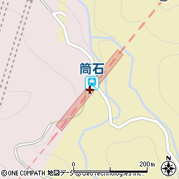 筒石駅周辺の地図