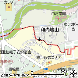 福島県白河市和尚壇山2-102周辺の地図