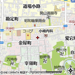 福島県白河市金屋町34周辺の地図
