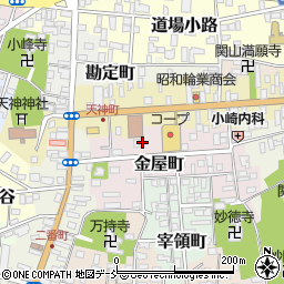 福島県白河市金屋町9-1周辺の地図