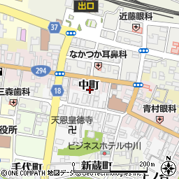 福島県白河市中町51周辺の地図