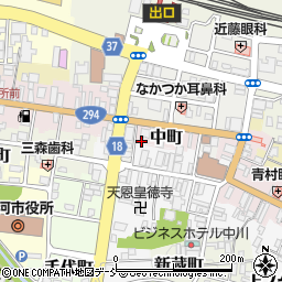 福島県白河市中町56周辺の地図