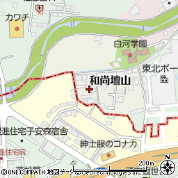 福島県白河市和尚壇山2-167周辺の地図