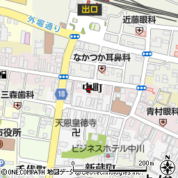 福島県白河市中町53周辺の地図