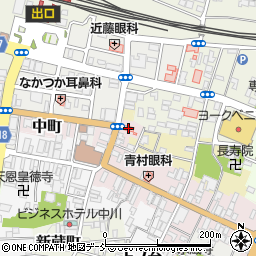福島県白河市中町42周辺の地図