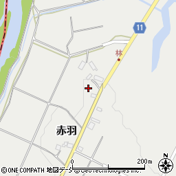 福島県石川町（石川郡）赤羽（小田柿）周辺の地図