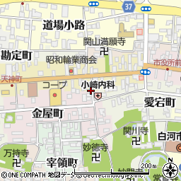 福島県白河市金屋町65-1周辺の地図