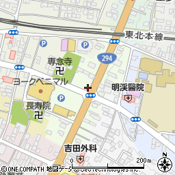 福島県白河市横町周辺の地図
