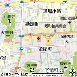 日本郵便白河支店白河郵便局周辺の地図
