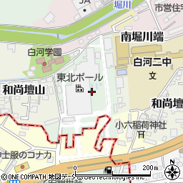 福島県白河市和尚壇周辺の地図