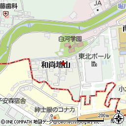 福島県白河市和尚壇山2-114周辺の地図