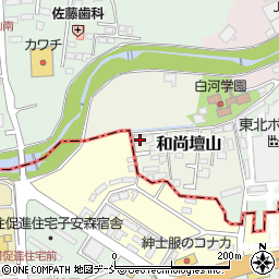 福島県白河市和尚壇山2-57周辺の地図