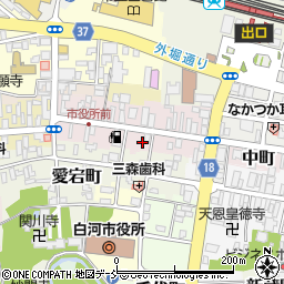 福島県白河市中町68周辺の地図