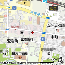 福島県白河市中町67周辺の地図