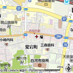 福島県白河市中町72周辺の地図
