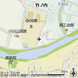 福島県いわき市小川町上小川下广門周辺の地図