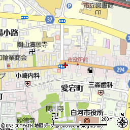 福島県白河市中町76-1周辺の地図