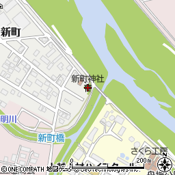 新町神社周辺の地図