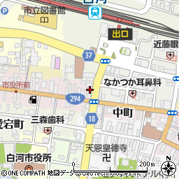 福島県白河市中町24周辺の地図
