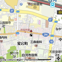 福島県白河市中町13周辺の地図