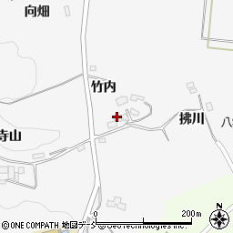 福島県白河市久田野竹内周辺の地図