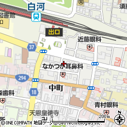 Zipangu Curry 白河駅前店周辺の地図