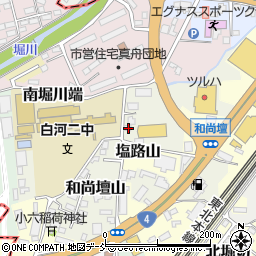 福島県白河市和尚壇山2-148周辺の地図