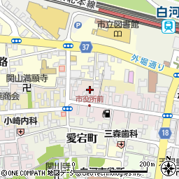 福島県白河市中町8周辺の地図