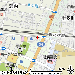 福島県白河市郭内25周辺の地図