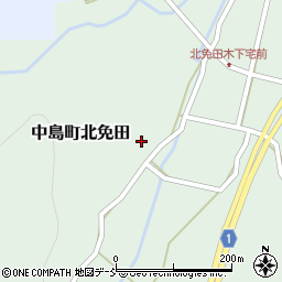 石川県七尾市中島町北免田ヲ周辺の地図