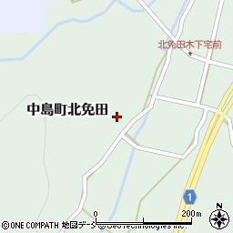 石川県七尾市中島町北免田（ヲ）周辺の地図