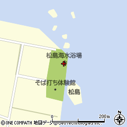 松島海水浴場周辺の地図